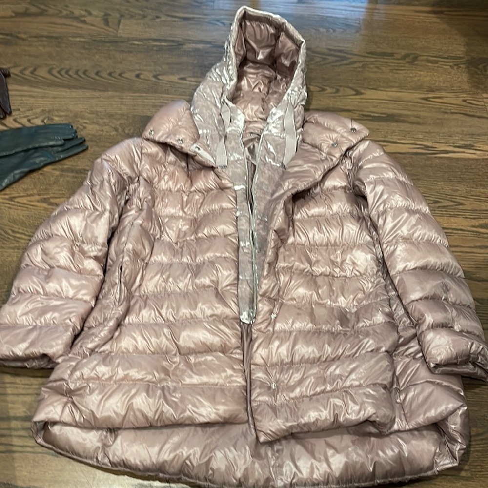Herno Metallic Pink Puffer Jacket